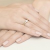 Pierścionek W0264 Diament Laboratoryjny 0,40ct żółte złoto