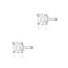 Kolczyki K0066 Diament 2 x 0,04ct białe złoto sztyft zakręcany