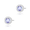 Kolczyki K0509 Tanzanit 2 x 0,50ct białe złoto