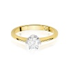 Pierścionek W0220B Diament 0,70ct żółte złoto