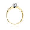 Pierścionek W0228 Diament 0,70ct żółte złoto