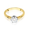 Pierścionek W0542 Diament 0,70ct żółte złoto