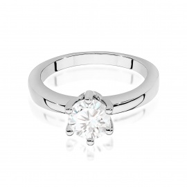 Pierścionek W0563 Diament 0,70ct białe złoto