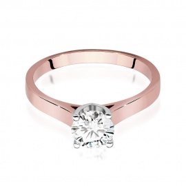 Pierścionek W0526 Diament 0,70ct różowe złoto