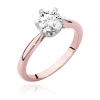 Pierścionek W0539 Diament 0,70ct różowe złoto