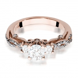 Pierścionek W0023 Diament 0,70ct różowe złoto