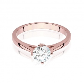 Pierścionek W0543 Diament 0,70ct różowe złoto