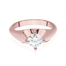 Pierścionek W0545 Diament 0,70ct różowe złoto