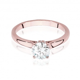 Pierścionek W0547 Diament 0,70ct różowe złoto