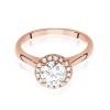 Pierścionek W0550 Diament 0,70ct różowe złoto