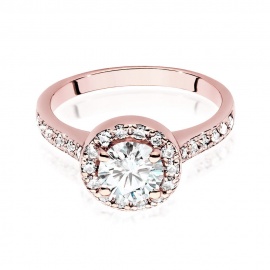 Pierścionek W0551 Diament 0,70ct różowe złoto