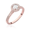 Pierścionek W0508 Diament 0,50ct różowe złoto
