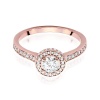 Pierścionek W0508 Diament 0,50ct różowe złoto
