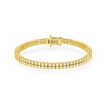 Bransoletka B0034 z diamentami laboratoryjnymi żółte złoto