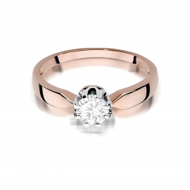 Pierścionek W0228 Diament 0,70ct różowe złoto