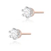 Kolczyki K0069 Diament 2 x 0,40ct różowe złoto