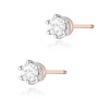 Kolczyki K0069 Diament 2 x 0,40ct różowe złoto sztyft zakręcany