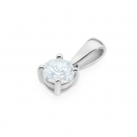 Zawieszka Z0576 Diament 0,70ct białe złoto