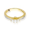Pierścionek W0199 Diament 0,20ct żółte złoto