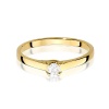 Pierścionek W0506 Diament 0,12ct żółte złoto
