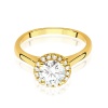 Pierścionek W0550 Diament 1,00ct żółte złoto