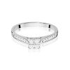 Pierścionek W0402 z diamentami białe złoto
