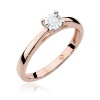 Pierścionek W0007 Diament 0,08ct różowe złoto