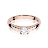 Pierścionek W0007 Diament 0,08ct różowe złoto