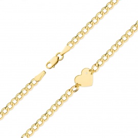 Bransoletka B0006 z diamentami żółte złoto