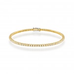 Bransoletka B0031 z diamentami żółte złoto
