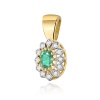 Zawieszka Z0354 Szmaragd 0,40ct żółte złoto