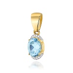Zawieszka Z0150 Topaz Swiss 3,00ct żółte złoto