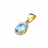Zawieszka Z0150 Topaz Swiss 3,00ct żółte złoto