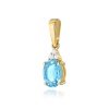 Zawieszka Z0308 Topaz Swiss 0,90ct żółte złoto