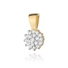 Zawieszka Z0401 z diamentami żółte złoto