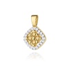 Zawieszka Z0441 z diamentami żółte złoto