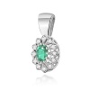 Zawieszka Z0354 Szmaragd 0,40ct białe złoto