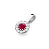 Zawieszka Z0443 Rubin 0,15ct białe złoto