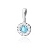 Zawieszka Z0443 Topaz Swiss 0,15ct białe złoto