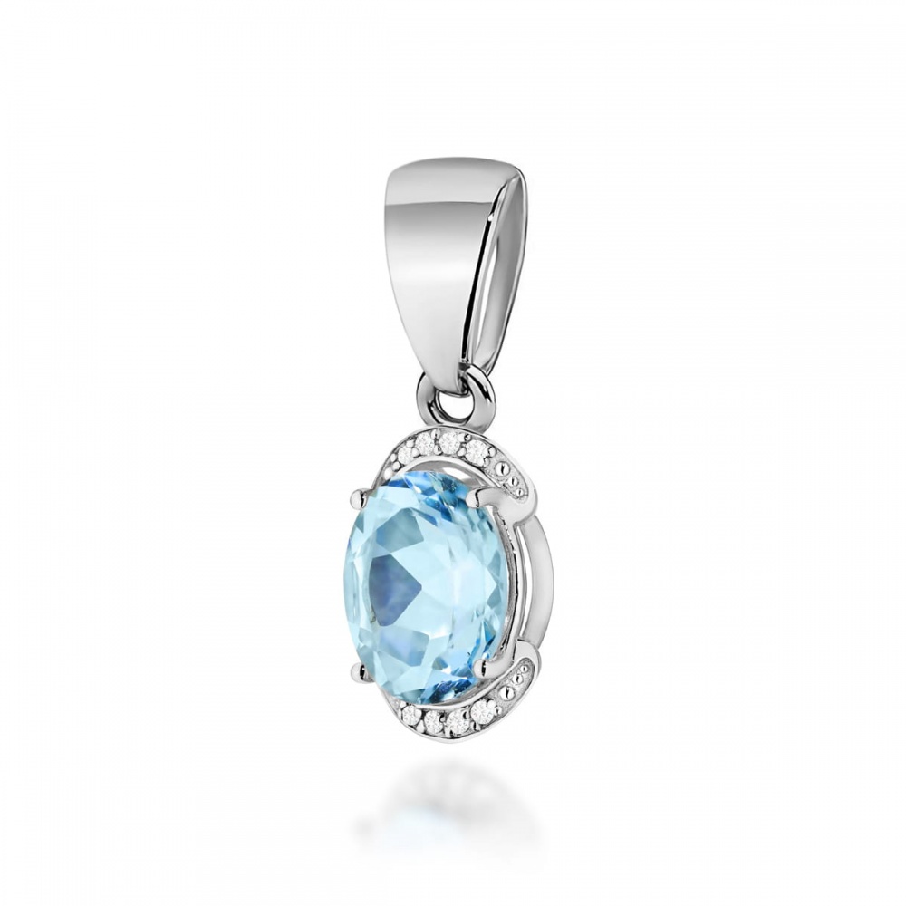 Zawieszka Z0150 Topaz Swiss 3,00ct białe złoto