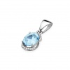 Zawieszka Z0150 Topaz Swiss 3,00ct białe złoto