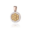 Zawieszka Z0440 z diamentami różowe złoto