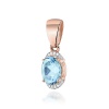 Zawieszka Z0150 Topaz Swiss 3,00ct różowe złoto