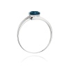 Pierścionek W0119 Topaz London Blue 0,50ct białe złoto
