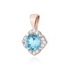 Zawieszka Z0571 Topaz Swiss 0,50ct różowe złoto