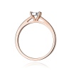 Pierścionek W0007 Diament Laboratoryjny 0,08ct różowe złoto