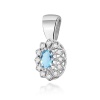 Zawieszka Z0354 Topaz Swiss 0,50ct białe złoto