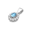Zawieszka Z0354 Topaz Swiss 0,50ct białe złoto