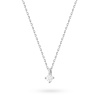 Naszyjnik N0081 z diamentem 0,15ct białe złoto