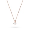 Naszyjnik N0081 z diamentem 0,05ct różowe złoto